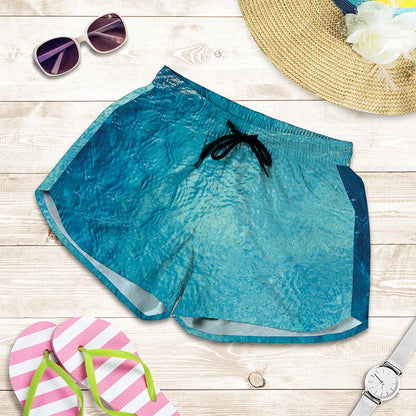 Sea Water Surface Print Women's Shorts