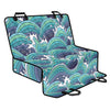 Sea Wave Surfing Pattern Print Pet Car Back Seat Cover