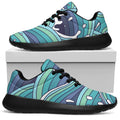 Sea Wave Surfing Pattern Print Walking Shoes