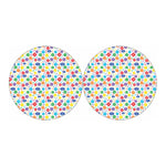 Seven Chakra Symbols Pattern Print Car Coasters