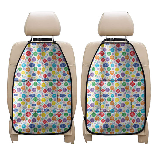 Seven Chakra Symbols Pattern Print Car Seat Organizers