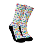 Seven Chakra Symbols Pattern Print Crew Socks