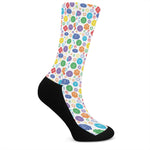 Seven Chakra Symbols Pattern Print Crew Socks