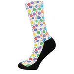 Seven Chakra Symbols Pattern Print Crew Socks