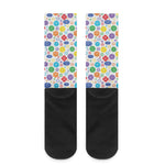 Seven Chakra Symbols Pattern Print Crew Socks