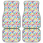 Seven Chakra Symbols Pattern Print Front and Back Car Floor Mats