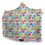 Seven Chakra Symbols Pattern Print Hooded Blanket