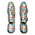 Seven Chakra Symbols Pattern Print Muay Thai Shin Guards