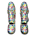 Seven Chakra Symbols Pattern Print Muay Thai Shin Guard