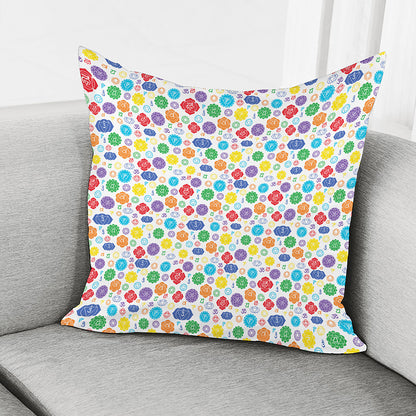 Seven Chakra Symbols Pattern Print Pillow Cover