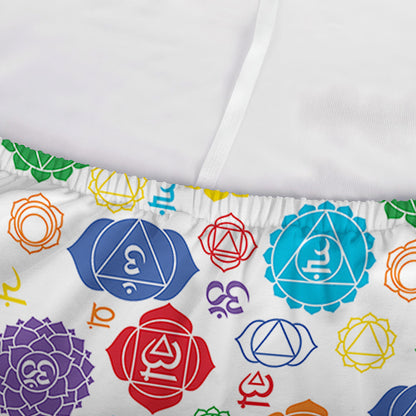 Seven Chakra Symbols Pattern Print Sofa Cover
