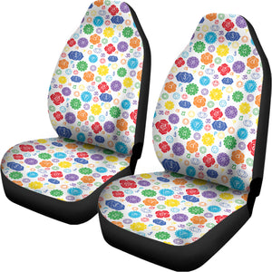 Seven Chakra Symbols Pattern Print Universal Fit Car Seat Covers