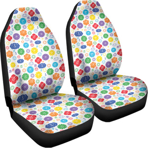 Seven Chakra Symbols Pattern Print Universal Fit Car Seat Covers