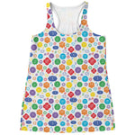 Seven Chakra Symbols Pattern Print Women's Racerback Tank Top