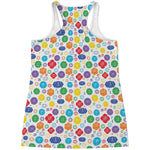 Seven Chakra Symbols Pattern Print Women's Racerback Tank Top