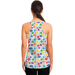 Seven Chakra Symbols Pattern Print Women's Racerback Tank Top