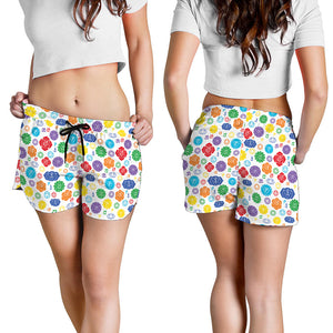 Seven Chakra Symbols Pattern Print Women's Shorts