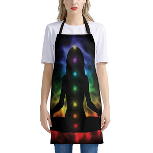 Seven Chakras Aura Print Apron