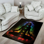 Seven Chakras Aura Print Area Rug