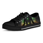 Seven Chakras Aura Print Black Low Top Shoes 