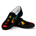 Seven Chakras Aura Print Black Slip On Sneakers