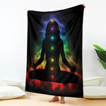 Seven Chakras Aura Print Blanket