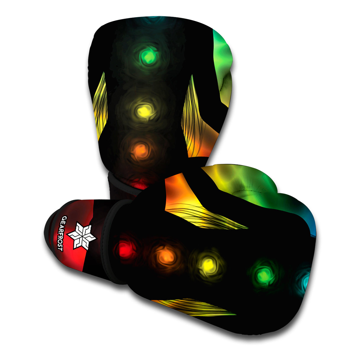 Seven Chakras Aura Print Boxing Gloves