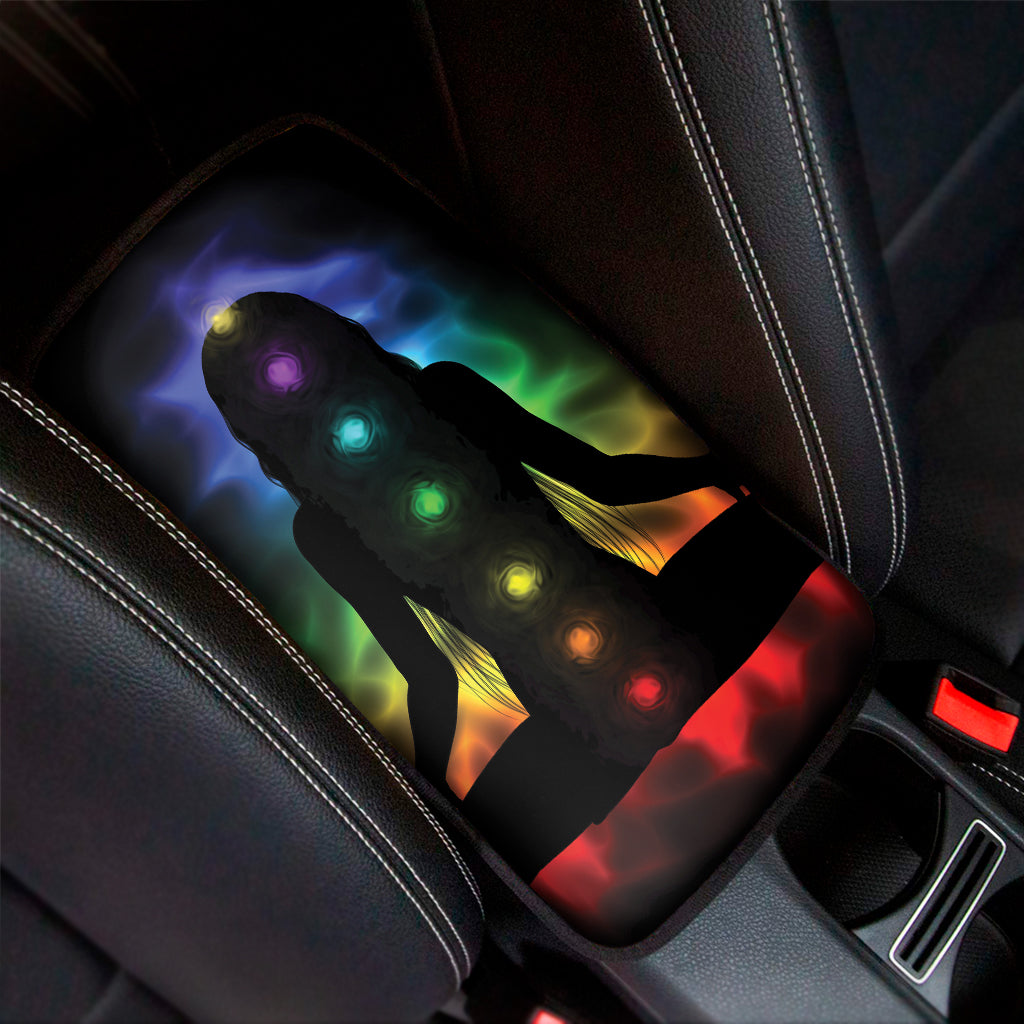 Seven Chakras Aura Print Car Center Console Cover