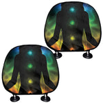 Seven Chakras Aura Print Car Headrest Covers