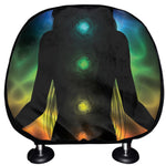 Seven Chakras Aura Print Car Headrest Covers
