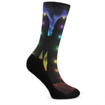 Seven Chakras Aura Print Crew Socks