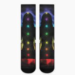 Seven Chakras Aura Print Crew Socks