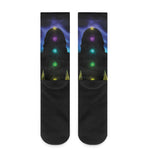 Seven Chakras Aura Print Crew Socks