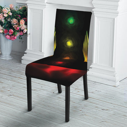 Seven Chakras Aura Print Dining Chair Slipcover