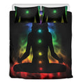 Seven Chakras Aura Print Duvet Cover Bedding Set