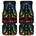 Seven Chakras Aura Print Front and Back Car Floor Mats