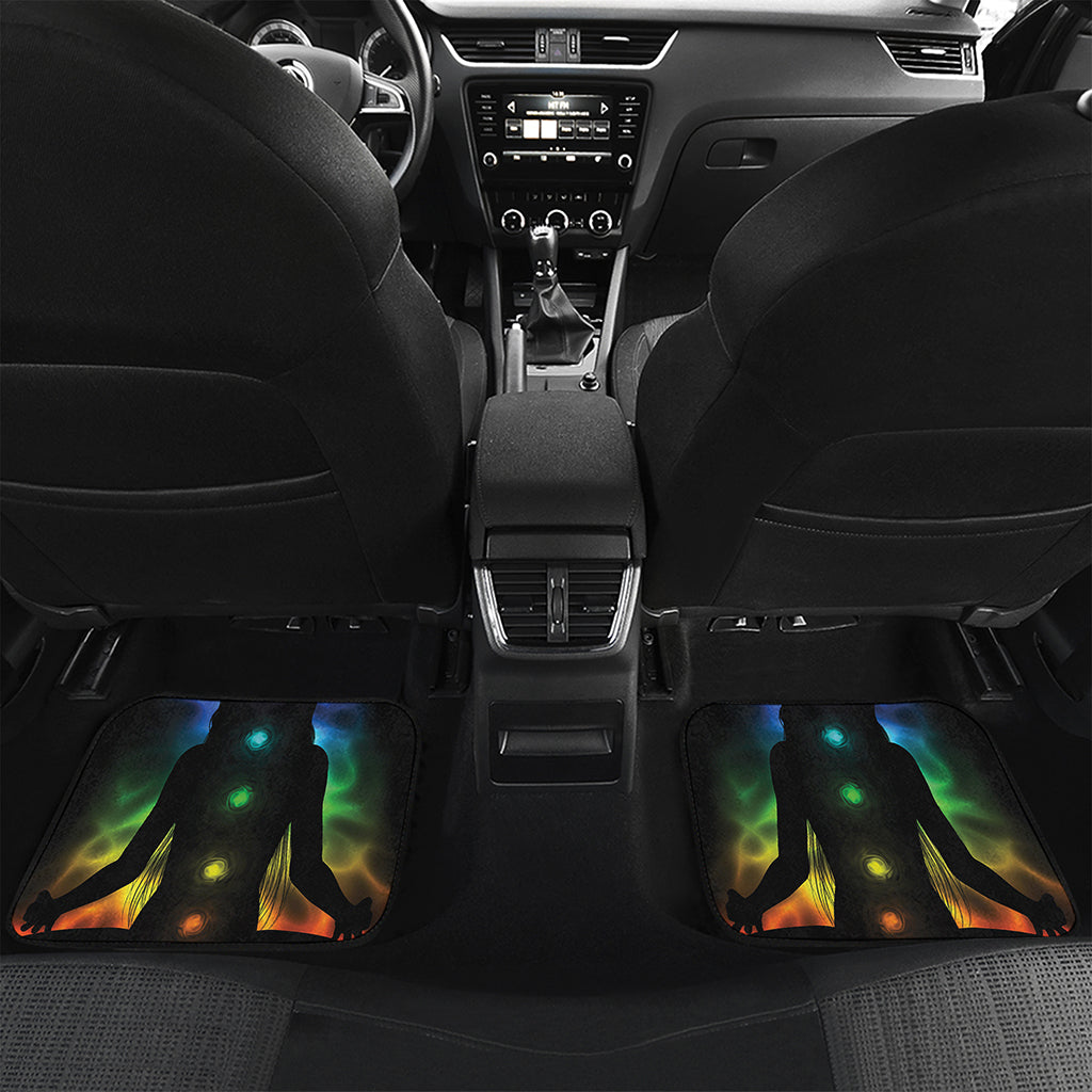 Seven Chakras Aura Print Front and Back Car Floor Mats