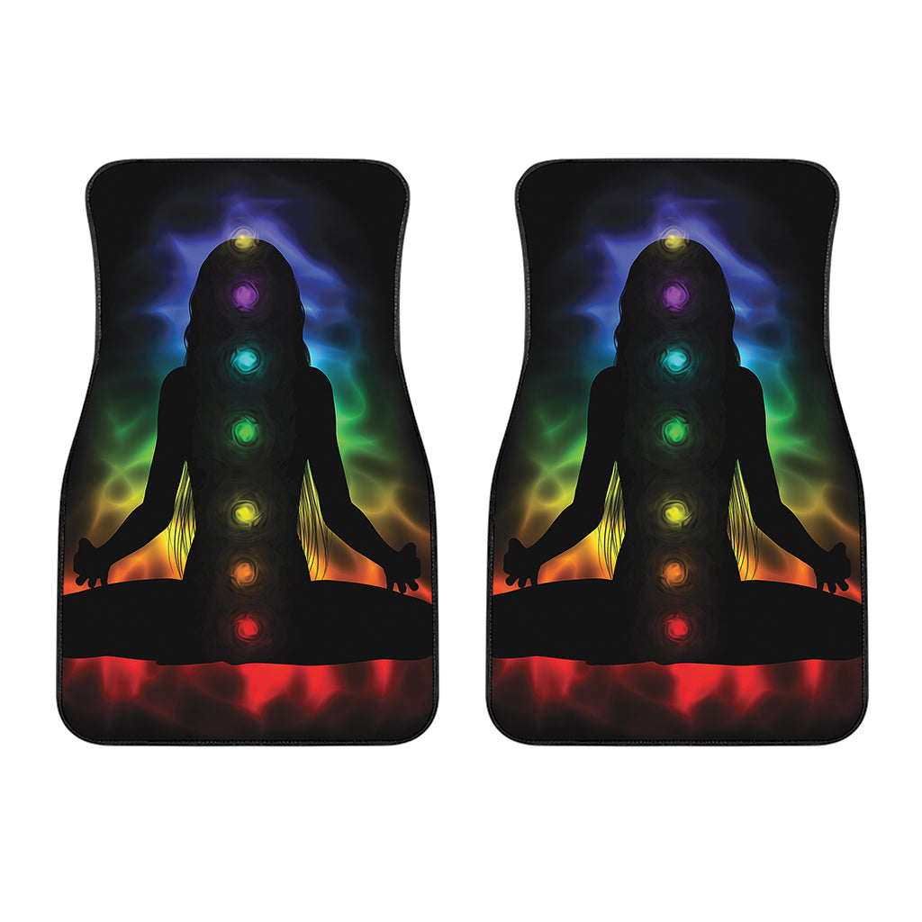 Seven Chakras Aura Print Front Car Floor Mats