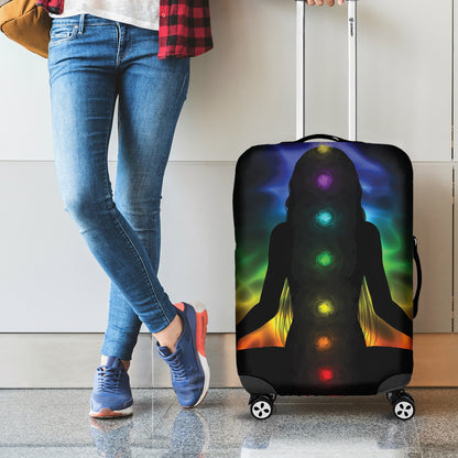 Seven Chakras Aura Print Luggage Cover