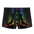 Seven Chakras Aura Print Men's Boxer Briefs
