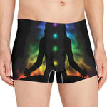 Seven Chakras Aura Print Men's Boxer Briefs