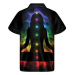 Seven Chakras Aura Print Men's Short Sleeve Shirt