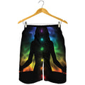 Seven Chakras Aura Print Men's Shorts