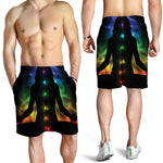 Seven Chakras Aura Print Men's Shorts