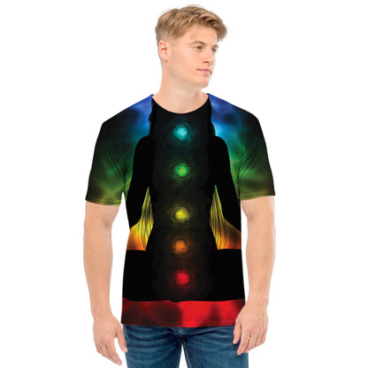 Seven Chakras Aura Print Men's T-Shirt