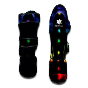 Seven Chakras Aura Print Muay Thai Shin Guard