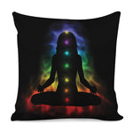 Seven Chakras Aura Print Pillow Cover