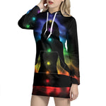 Seven Chakras Aura Print Pullover Hoodie Dress