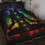 Seven Chakras Aura Print Quilt Bed Set