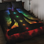 Seven Chakras Aura Print Quilt Bed Set
